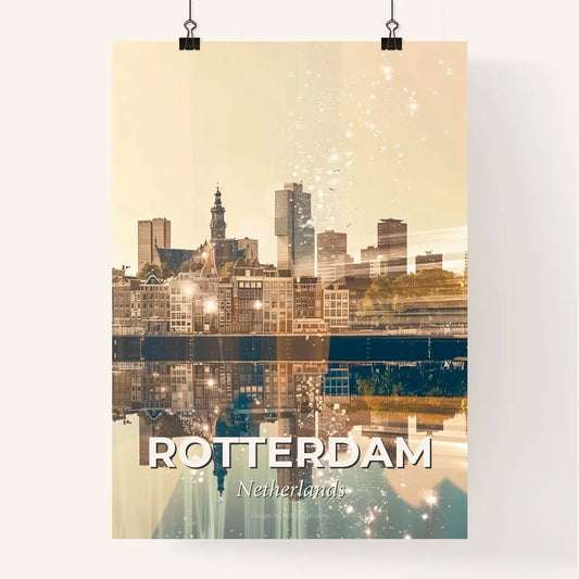 Rotterdam City Canvas Art Skyline Dream Poster