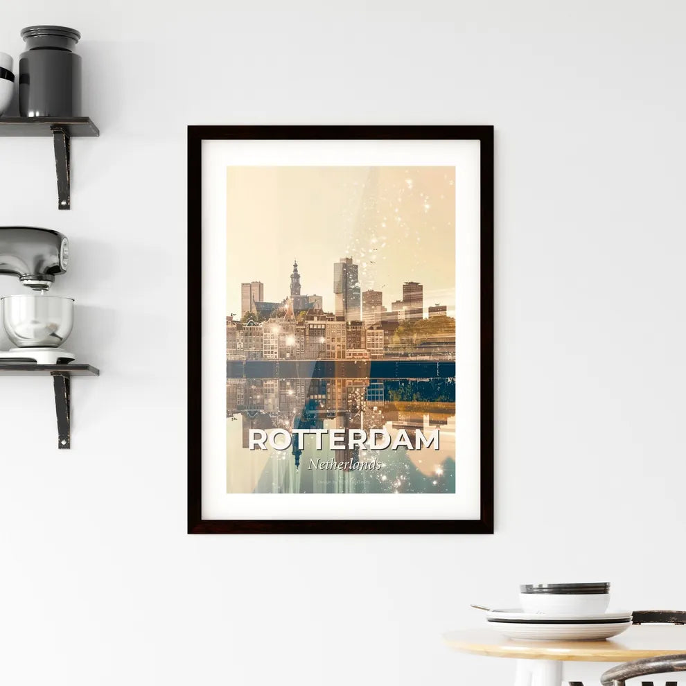 Rotterdam City Canvas Art Skyline Dream Framed Print