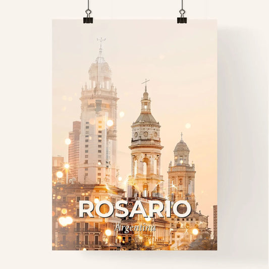 Rosario Argentina Cityscape Composite Poster Art Poster