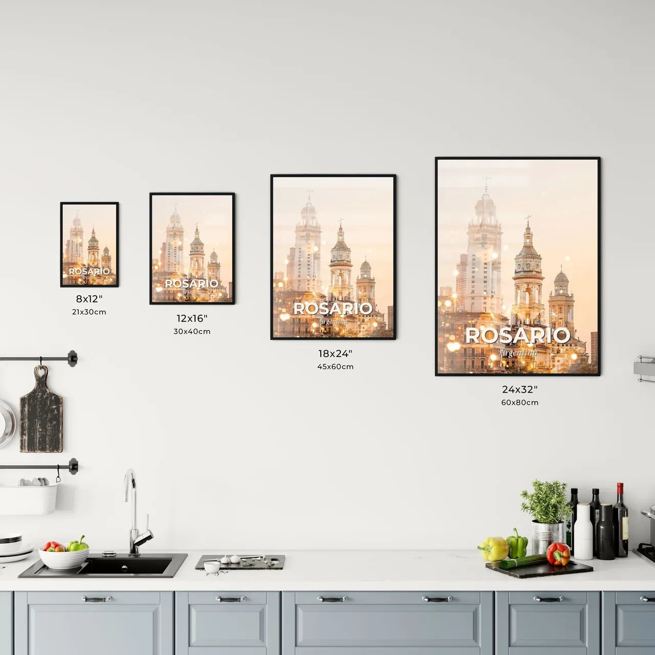 Rosario Argentina Cityscape Composite Poster Art Office Art