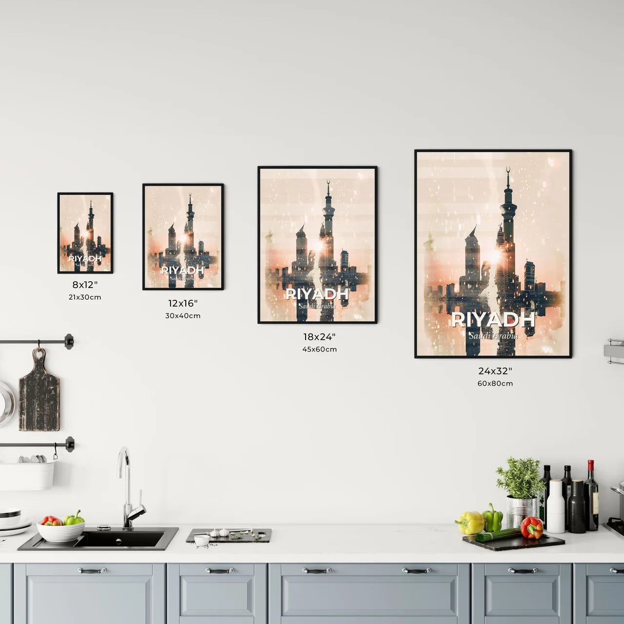Riyadh Fusion Horizon Cityscape Poster Office Art