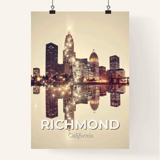 San Francisco Bay Area Poster Art With Richmond Architecture Poster