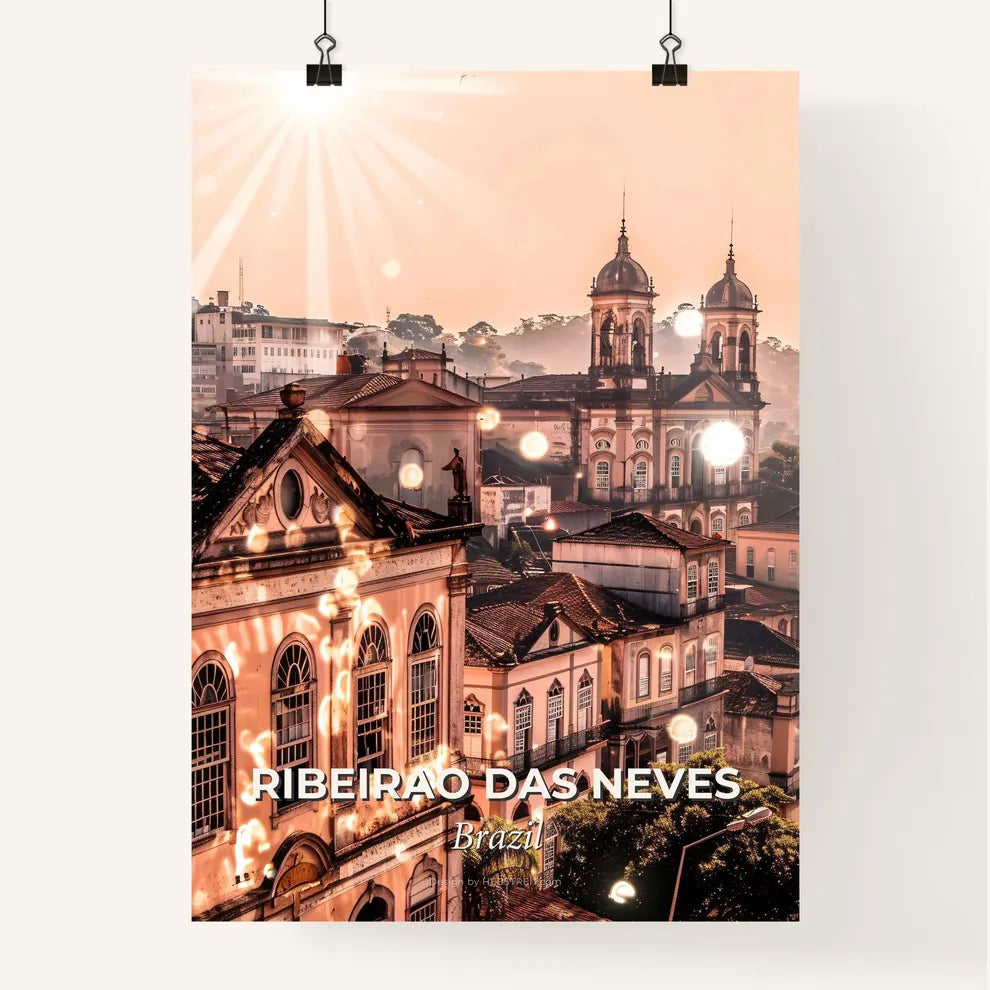 Ribeirao das Neves City Lights Icon Poster Poster