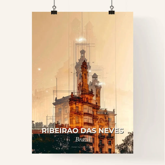 Ribeirao das Neves: City Skyline Composite Poster