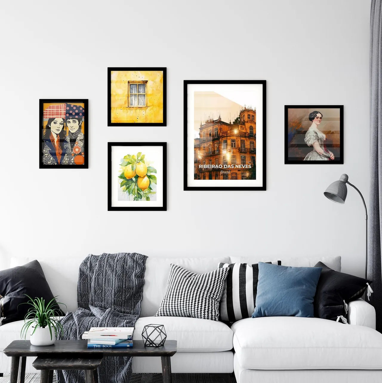 Ribeirao das Neves Skyline Architecture Double Exposure Wall Art