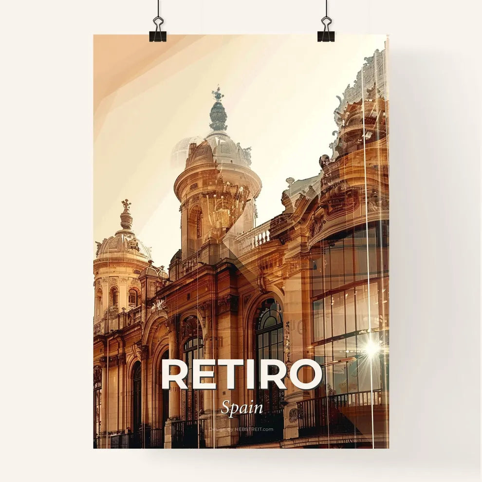 Retiro's Cityscape's Colorful Sparkles Poster