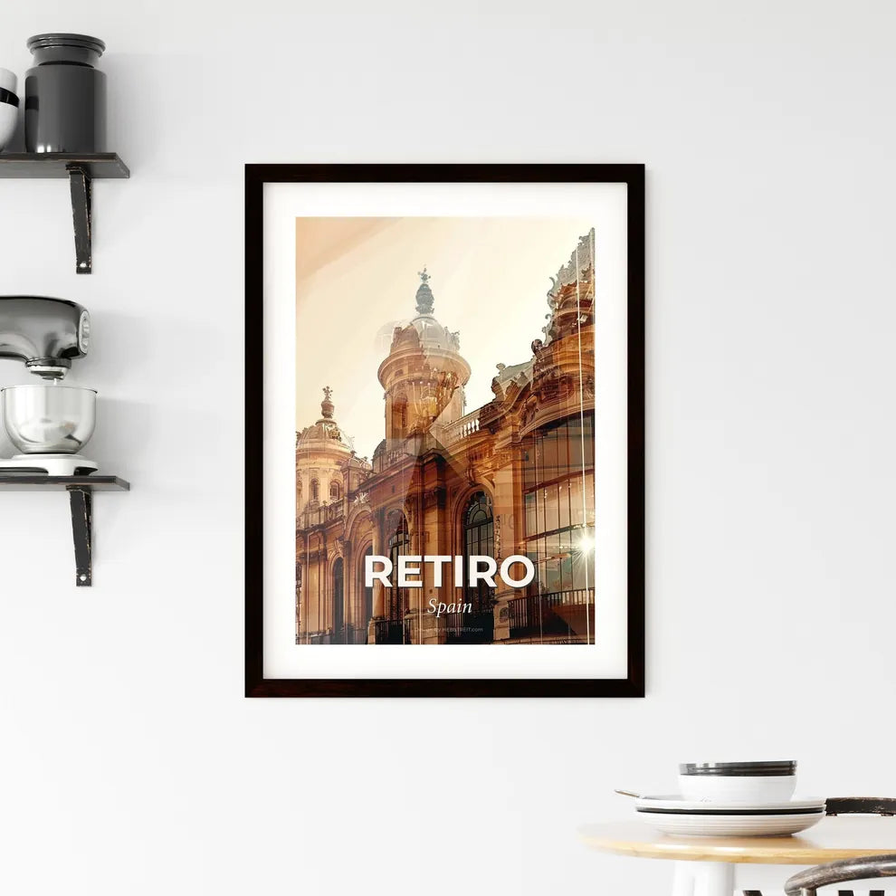 Retiro's Cityscape's Colorful Sparkles Framed Print