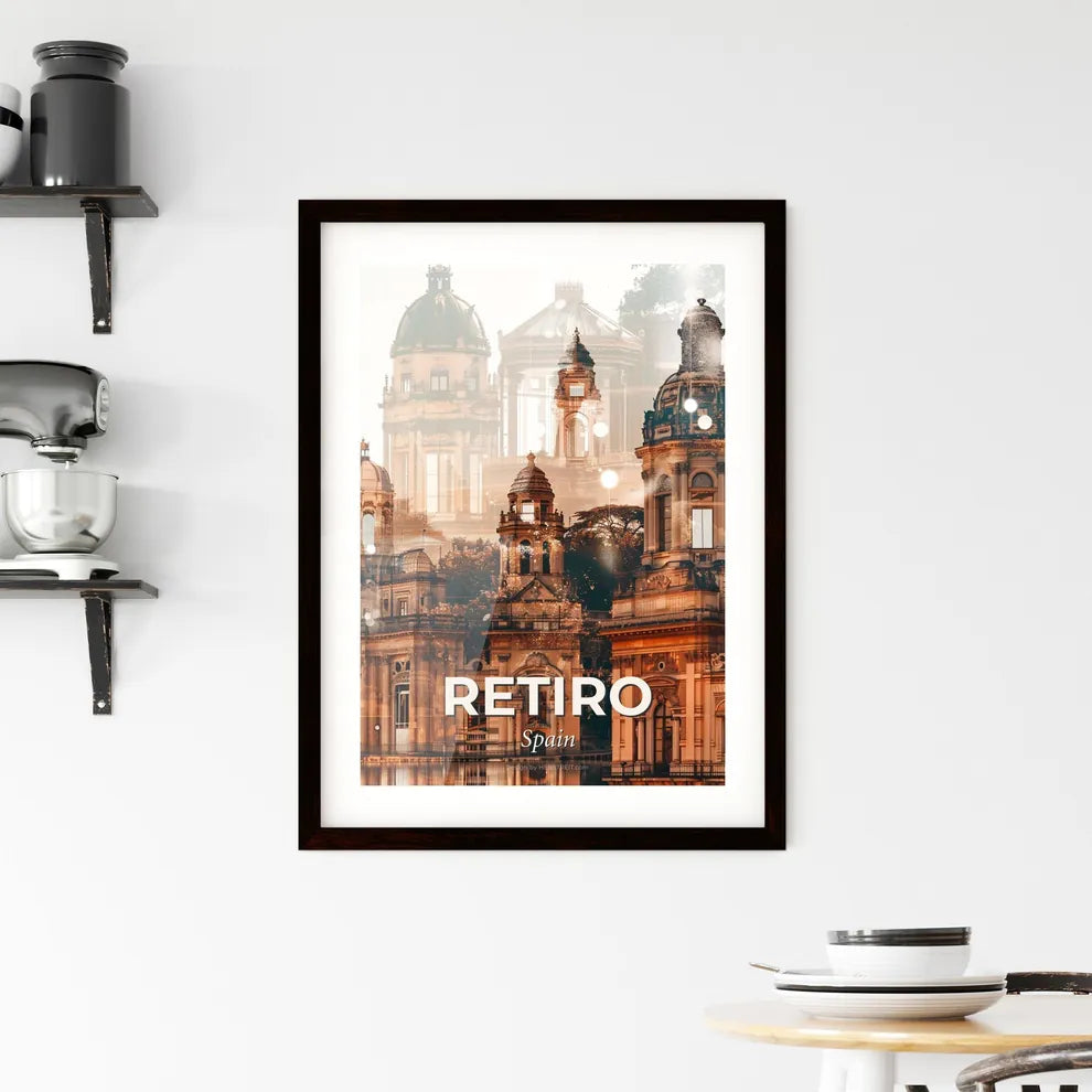 Tranquil Retiro City Lights Skyline Dreaming Framed Print