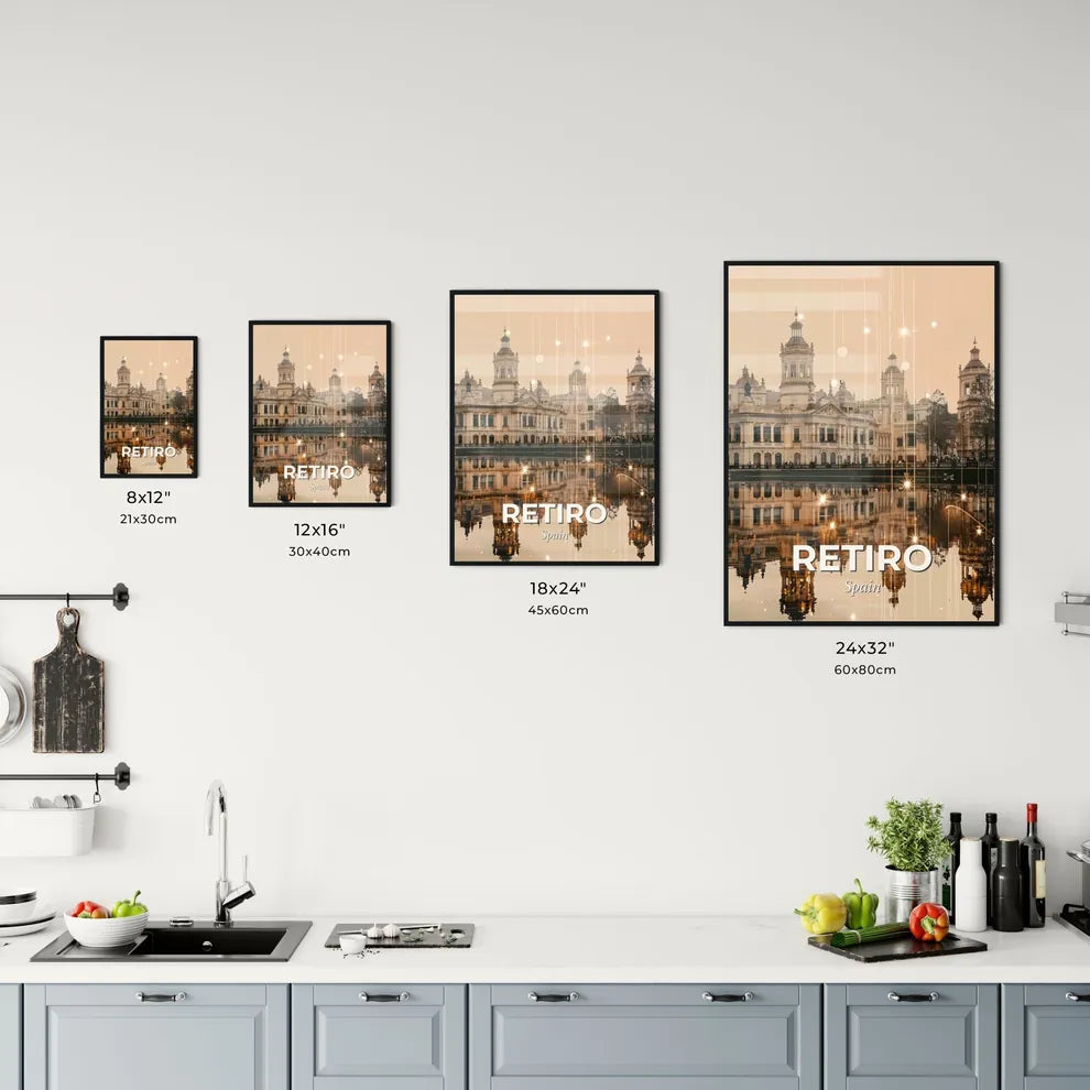 Retiro Cityscape Double Exposure Office Art