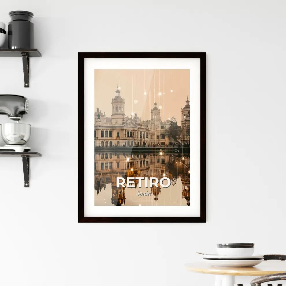 Retiro Cityscape Double Exposure Framed Print