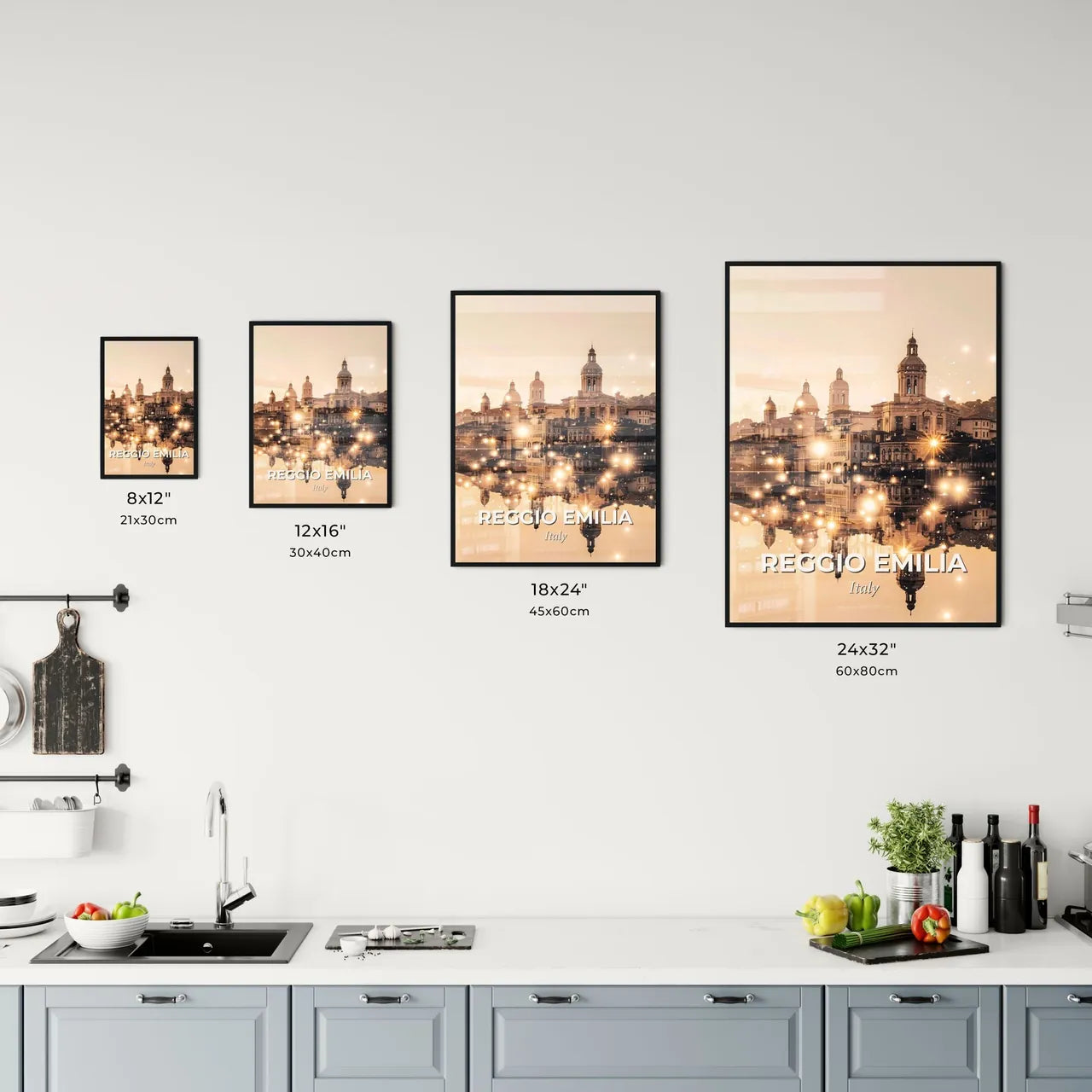 Reggio Emilia Doppelbelichtung Office Art