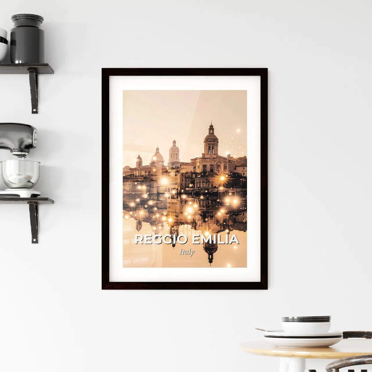 Reggio Emilia Doppelbelichtung Framed Print
