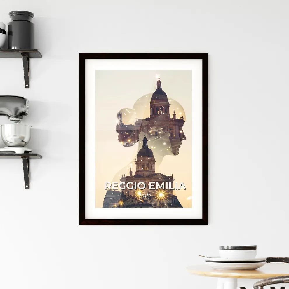 Reggio Emilia Urban Beauty Skyline Poster Framed Print