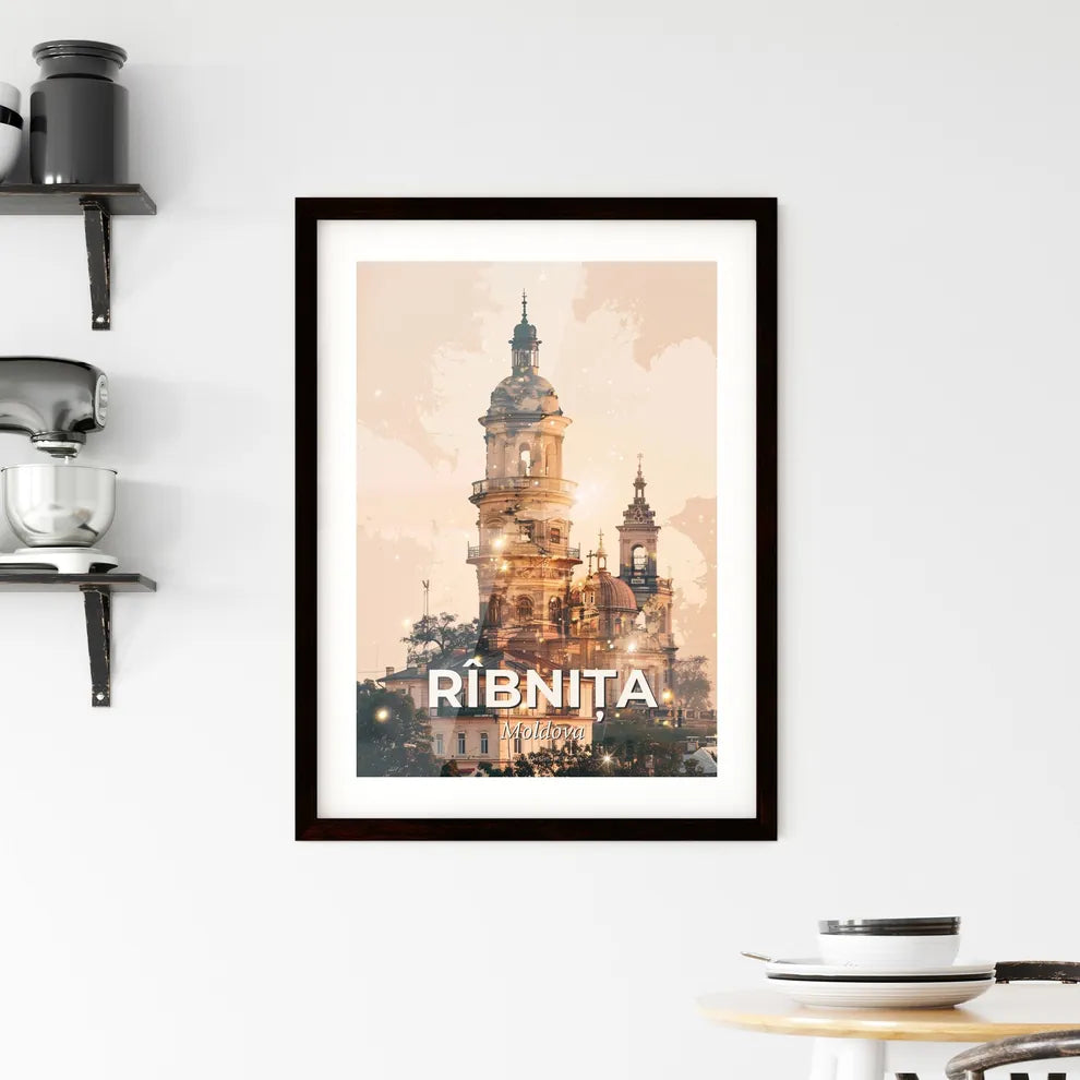 Ribnita, Moldova: City Canvas Symphony Framed Print
