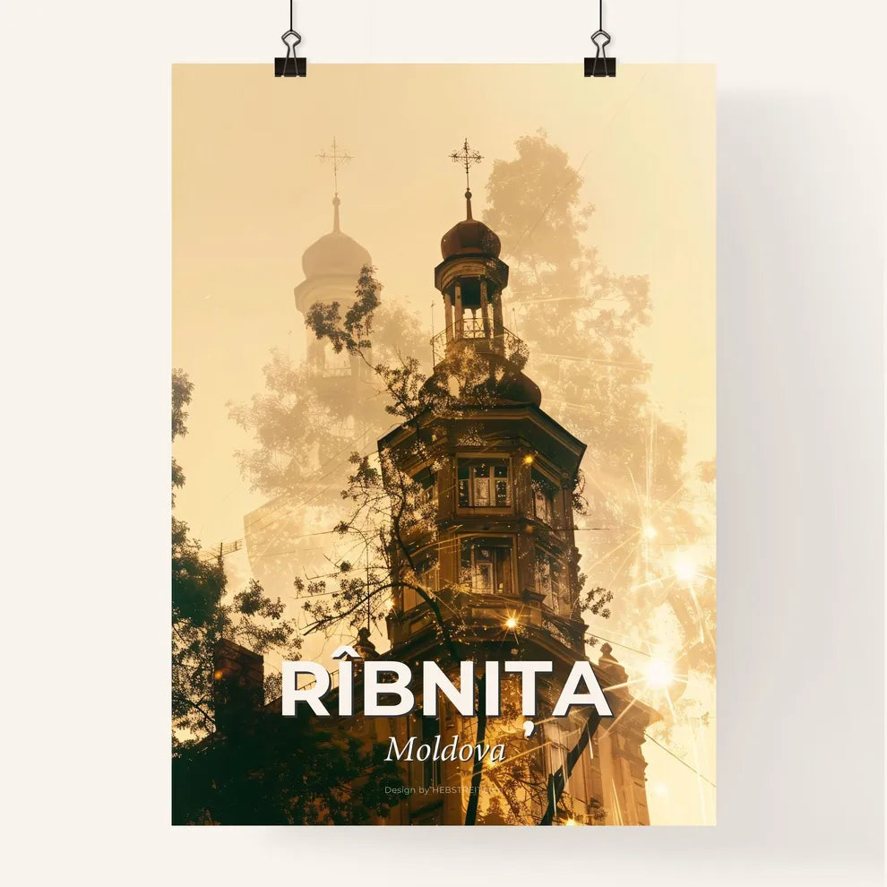 Rîbnița City Skyline Architecture Poster Poster