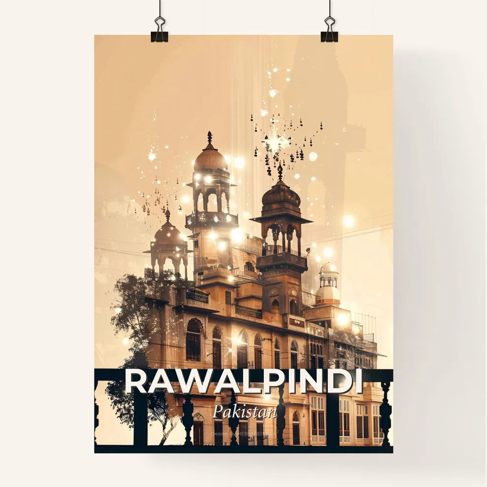 Rawalpindi: City Lights Canvas Art Poster