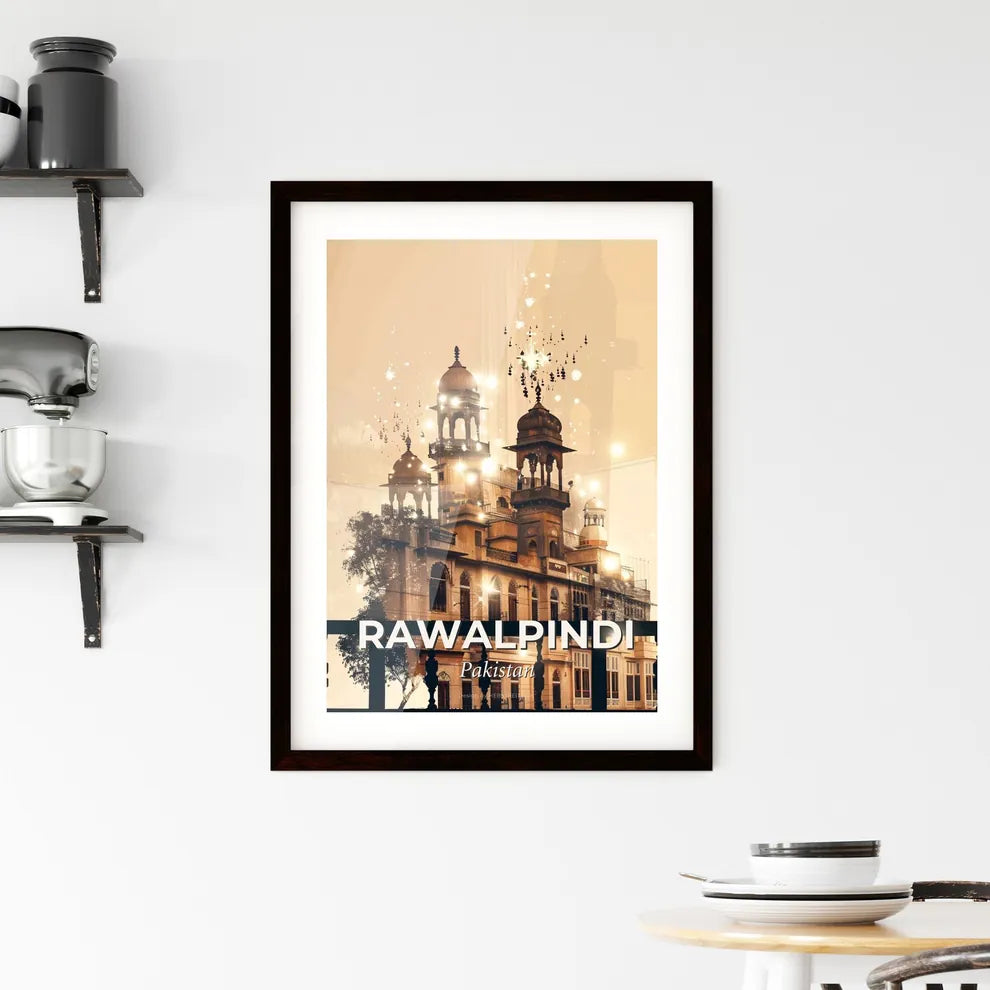 Rawalpindi: City Lights Canvas Art Framed Print