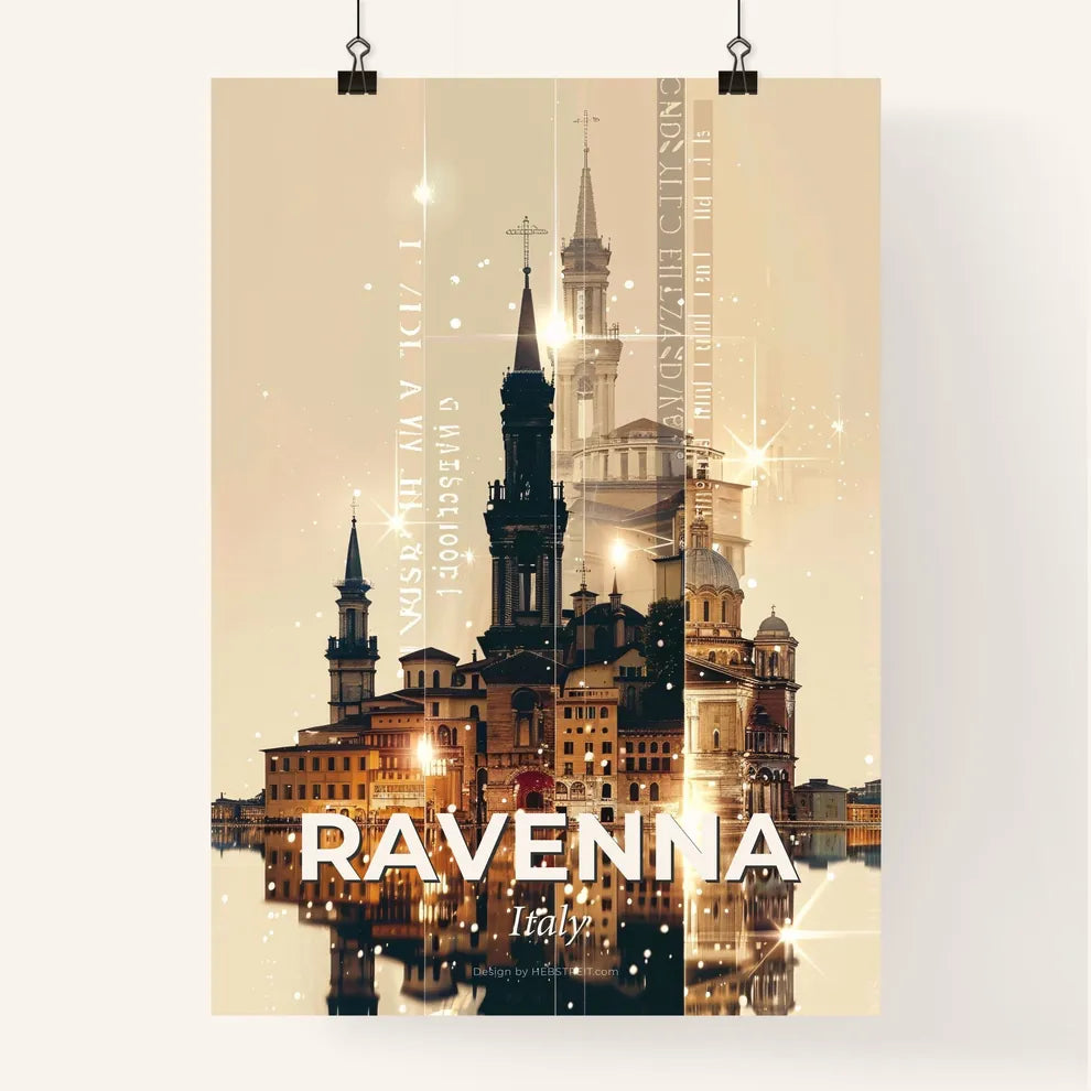 Ravenna Italy Skyline Art Poster Poster