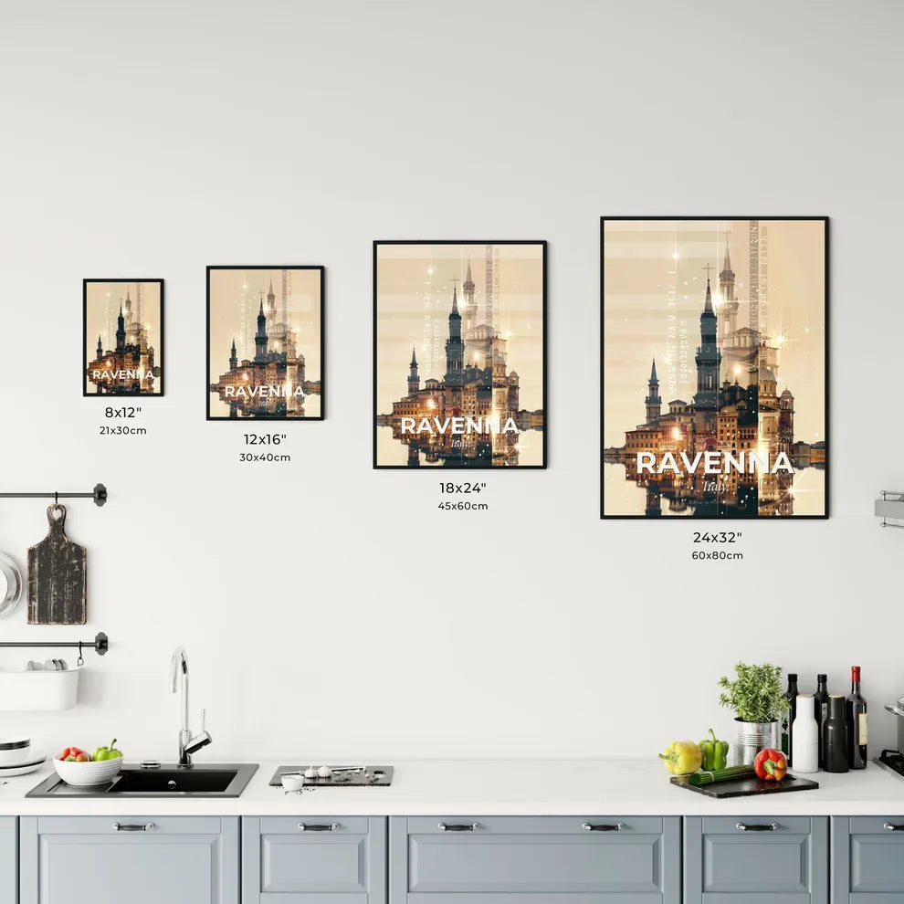 Ravenna Italy Skyline Art Poster Office Art