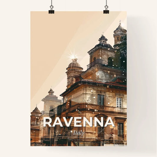 Ravenna: City Lights Architectural Skyline Art Deco Poster