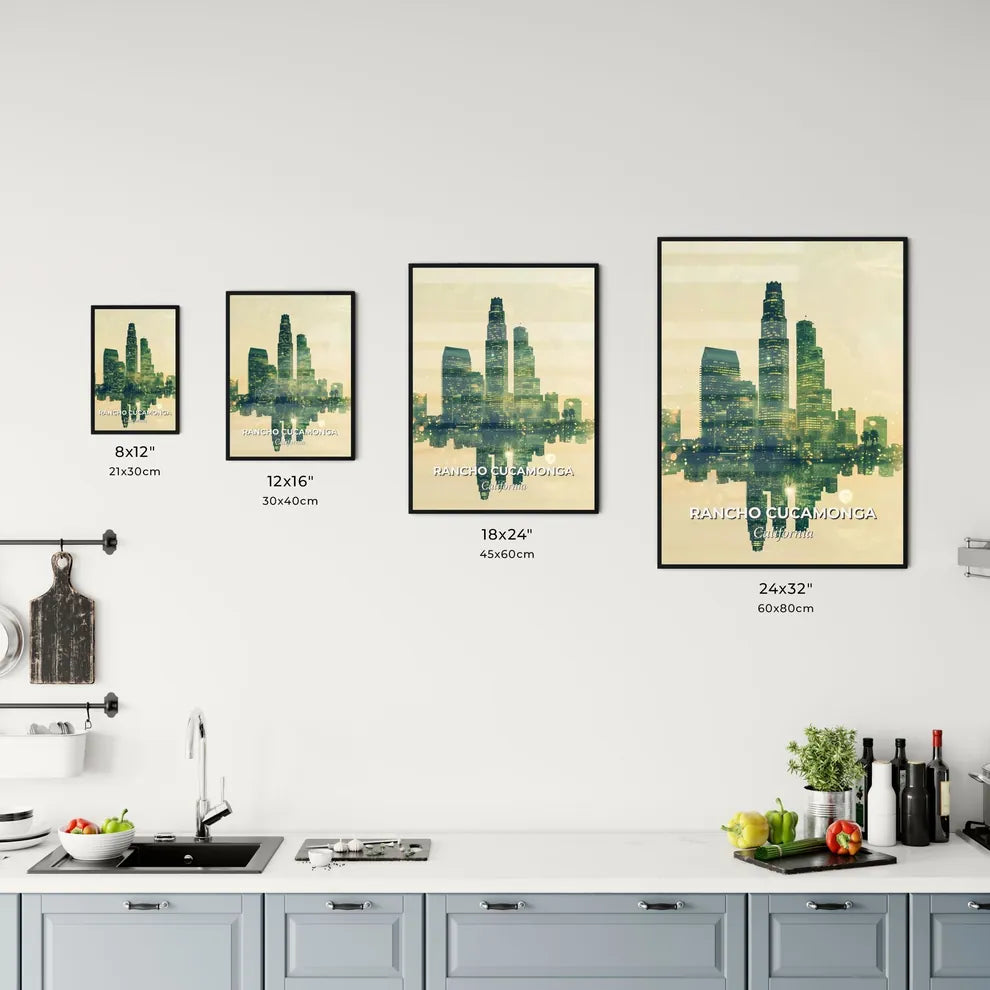 Rancho Cucamonga Skyline Composite Art Masterpiece Office Art