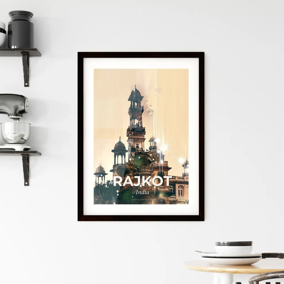 Rajkot: Local Architecture Icons Doubl Framed Print