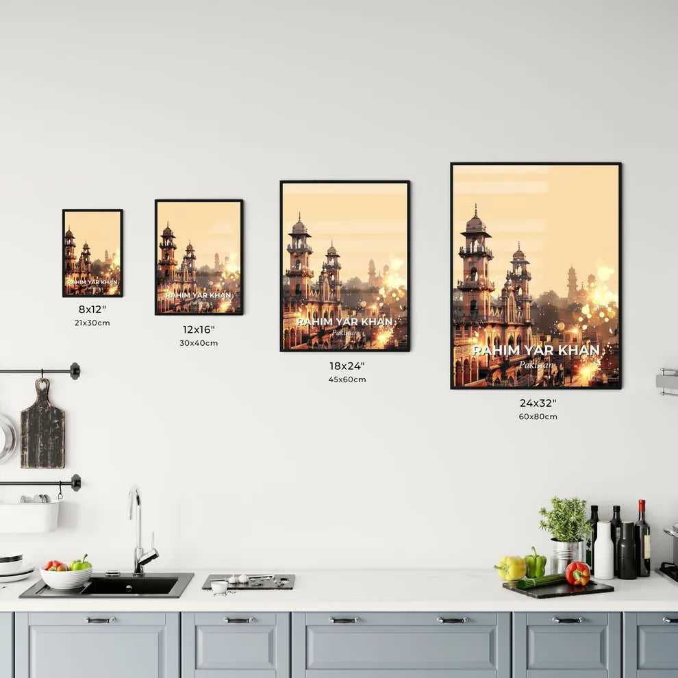 Rahim Yar Khan Skyline Art Print Office Art