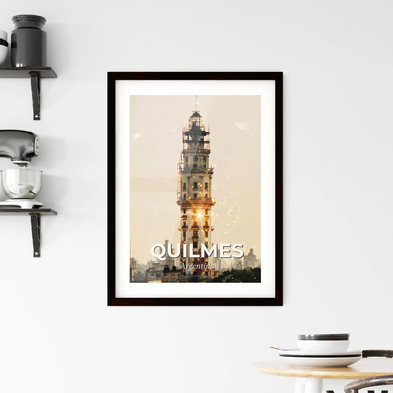Quilmes Cityscape Sparkles with Architectural Charm Framed Print