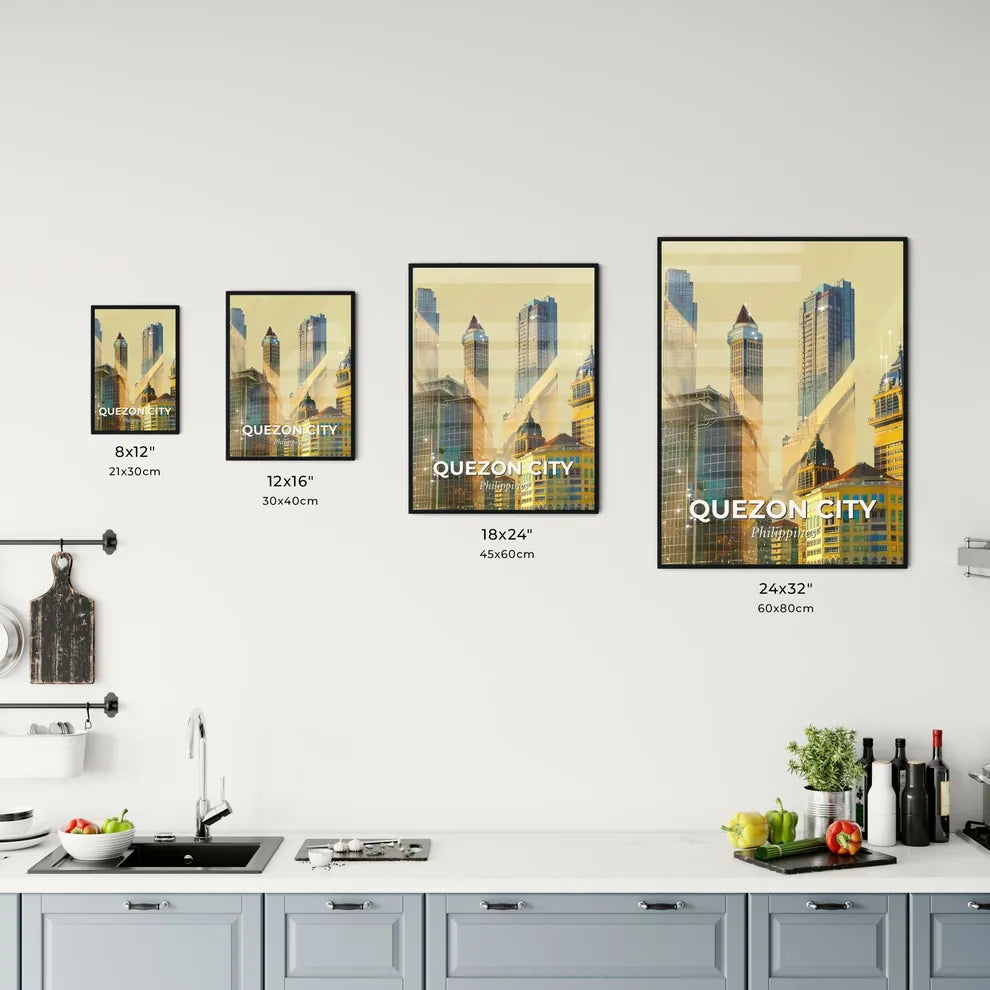 Quezon City Skyline Art Office Art