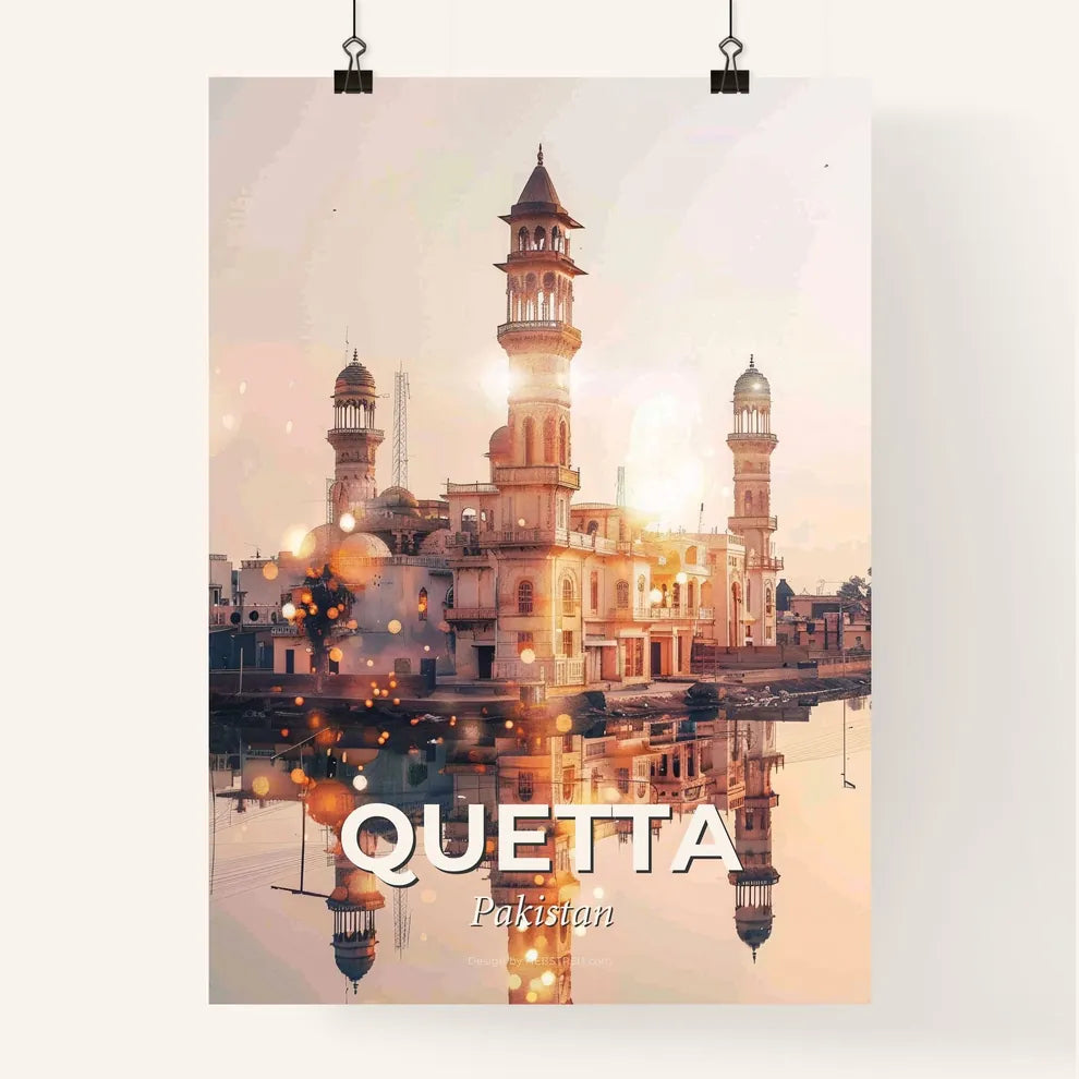 Quetta Skyline Canvas Wall Art Décor Poster