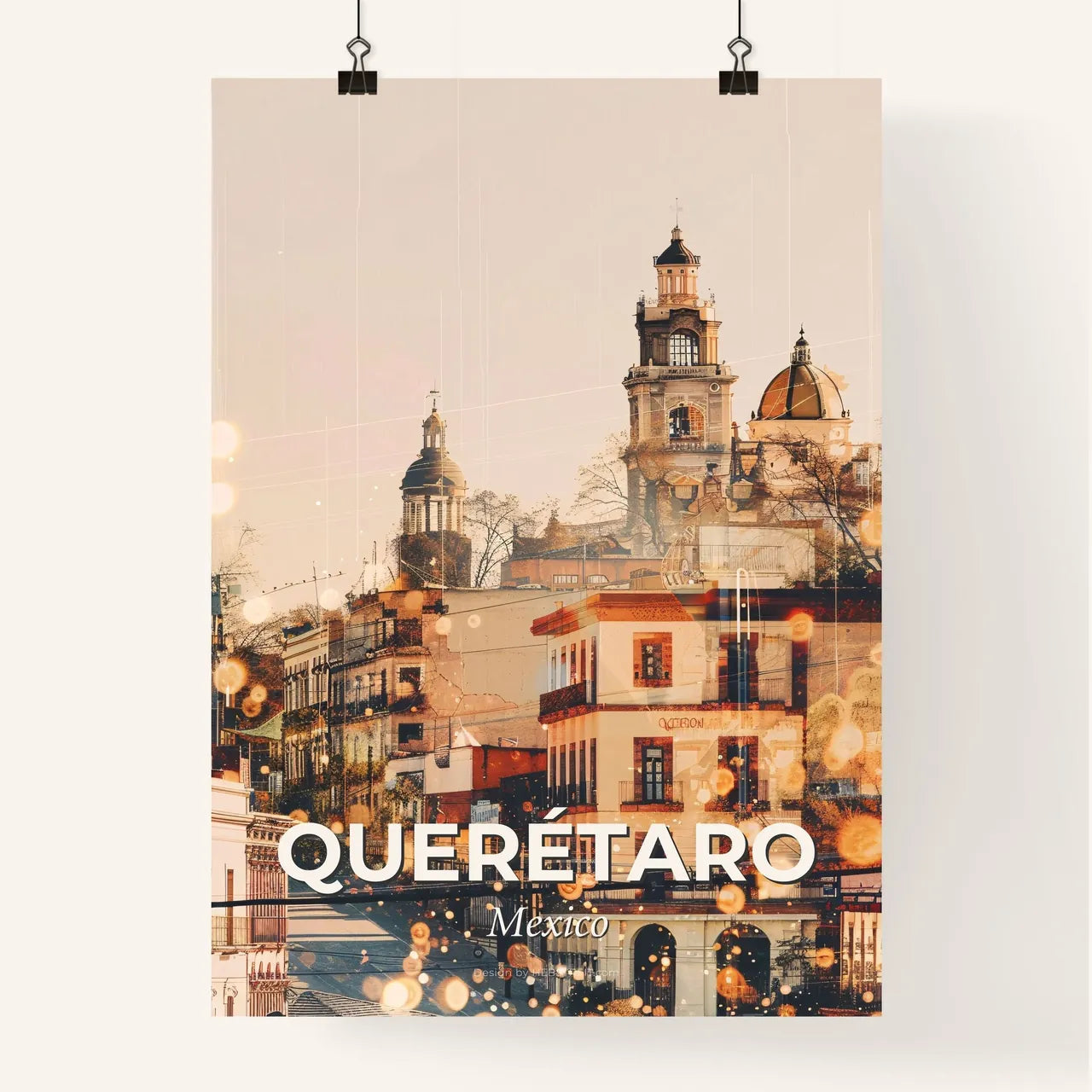 Queretaro: Local Architecture Skyline Poster Poster