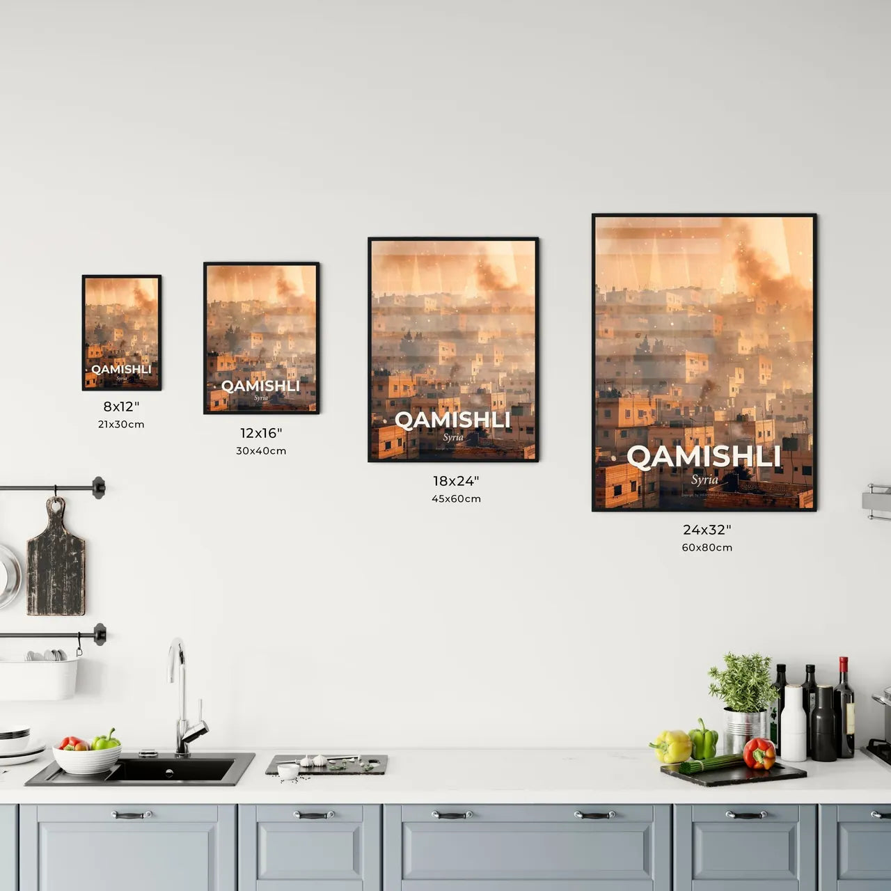 Qamishli Skyline Office Art