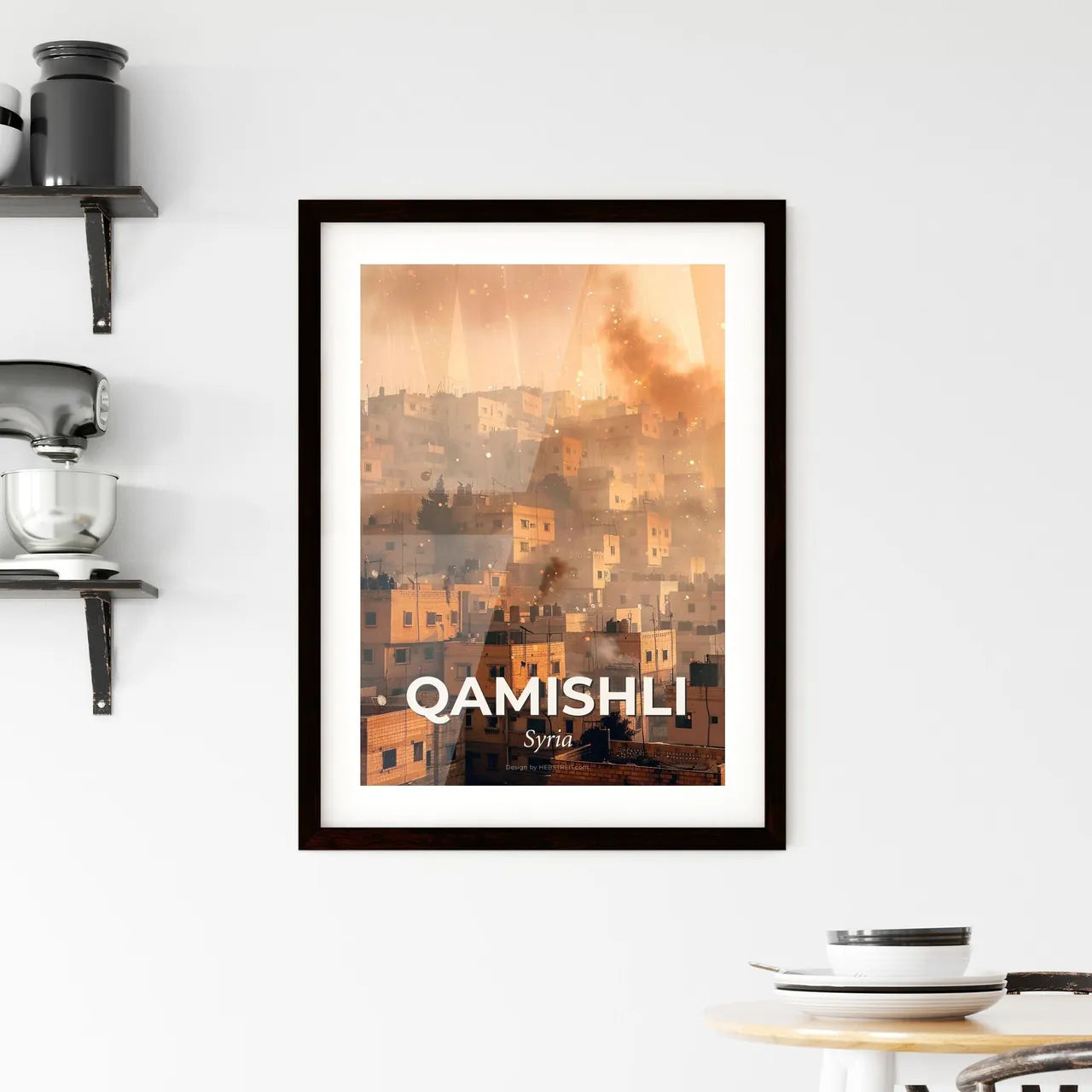 Qamishli Skyline Framed Print