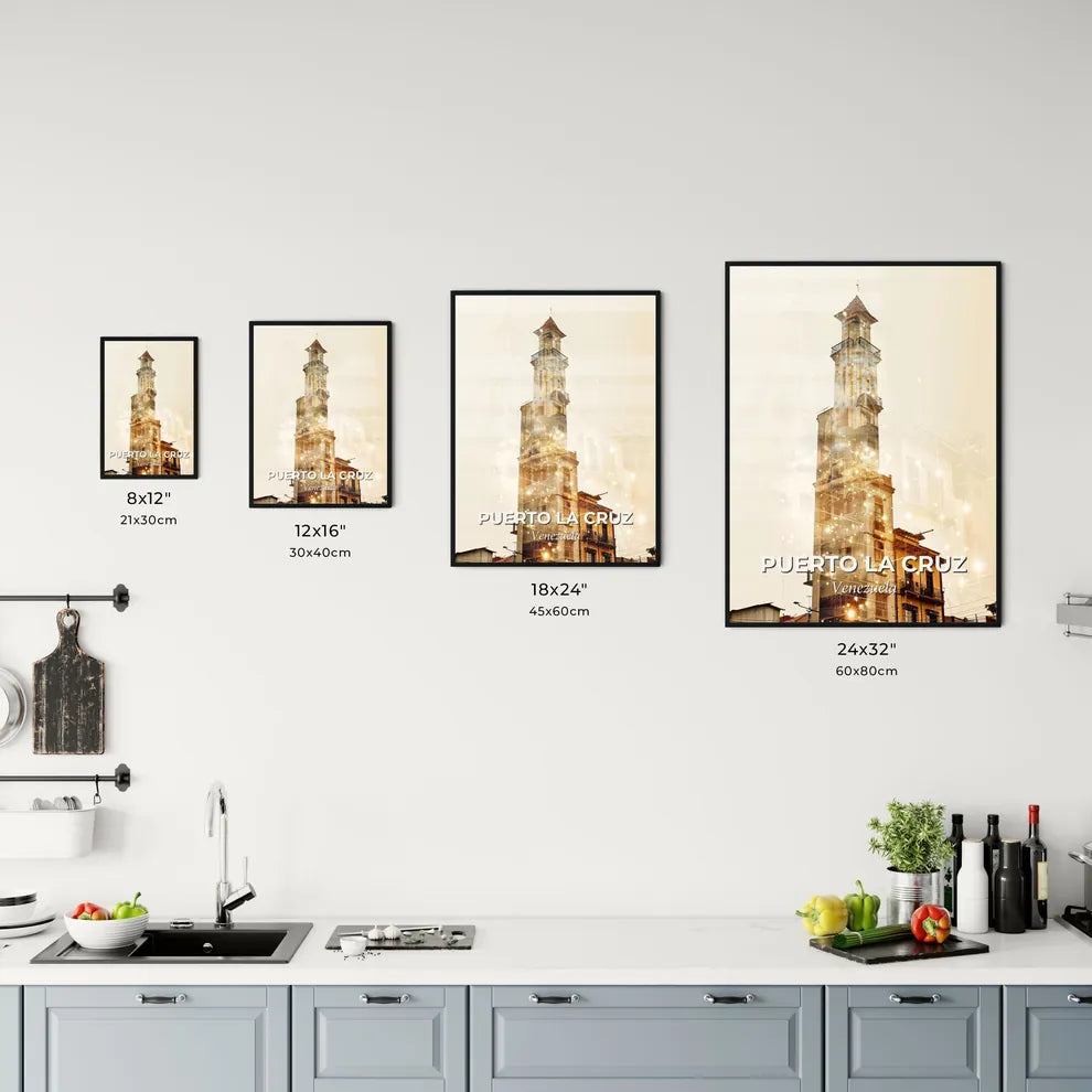 Puerto La Cruz City Skyline Composite Art Office Art