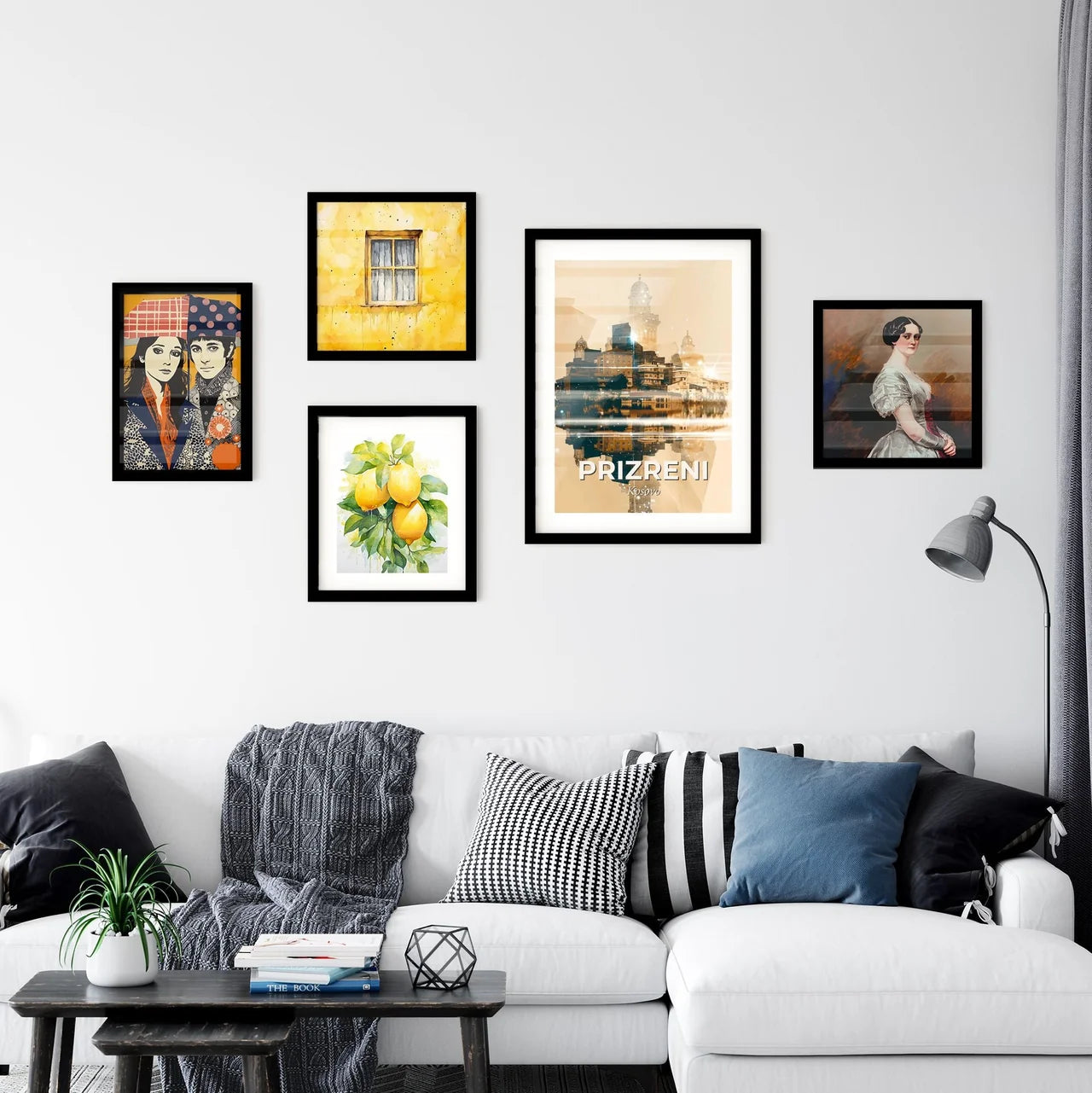 Prizreni Skyline Art Poster: Cityscape and Architecture Wall Art