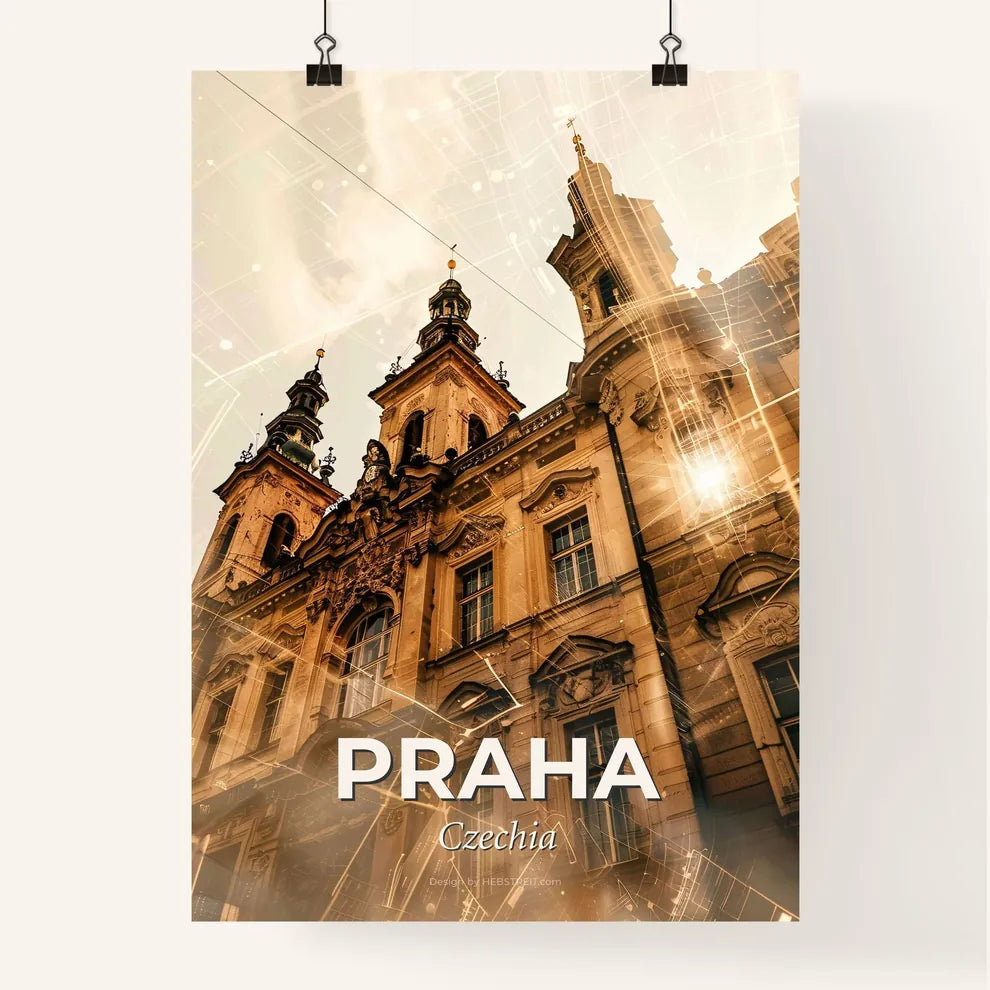 Prague Cityscape Poster