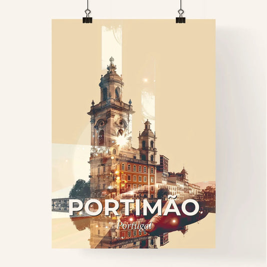 Portimao Double Exposure Skyline Poster Art Poster