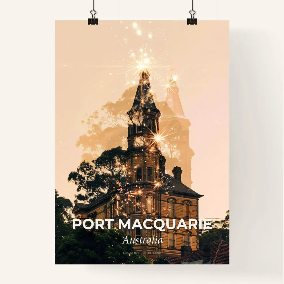 Port Macquarie Skyline Art Poster