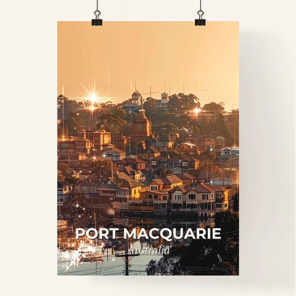 Port Macquarie Skyline Composite Poster Art Poster