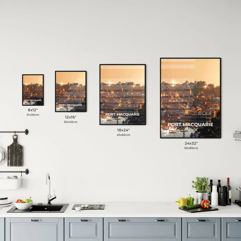 Port Macquarie Skyline Composite Poster Art Office Art