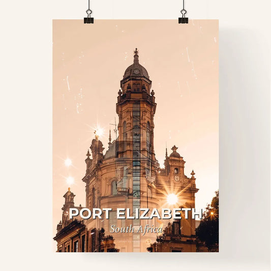 Port Elizabeth Skyline Composite Art Poster Poster