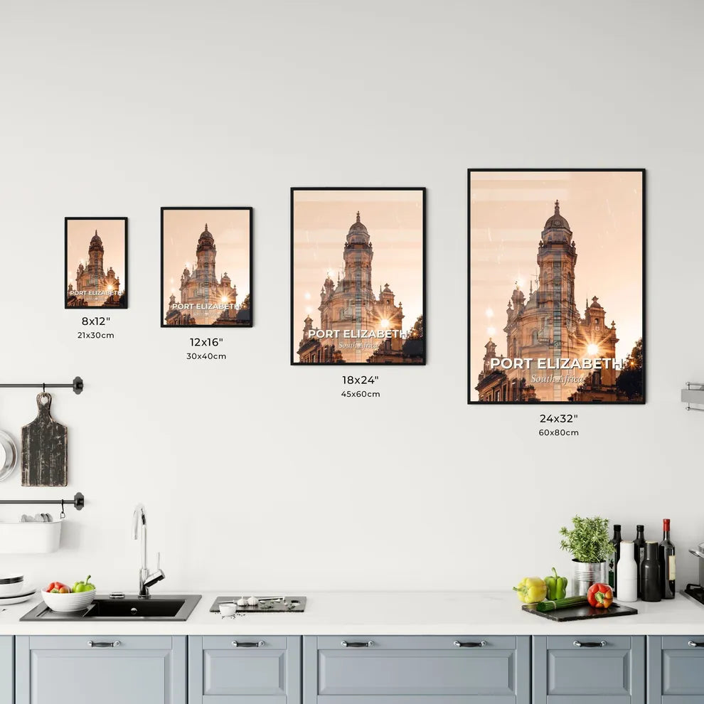 Port Elizabeth Skyline Composite Art Poster Office Art