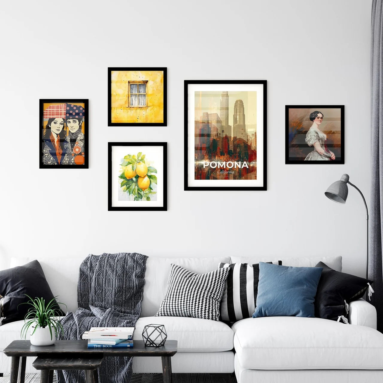 Pomona, California: Skyline Composite Art Paradise Wall Art