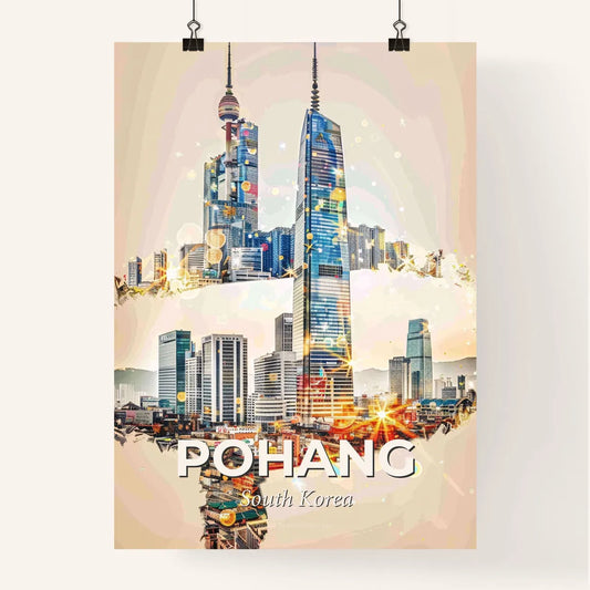 Pohang Skyline Composite Art Poster Poster