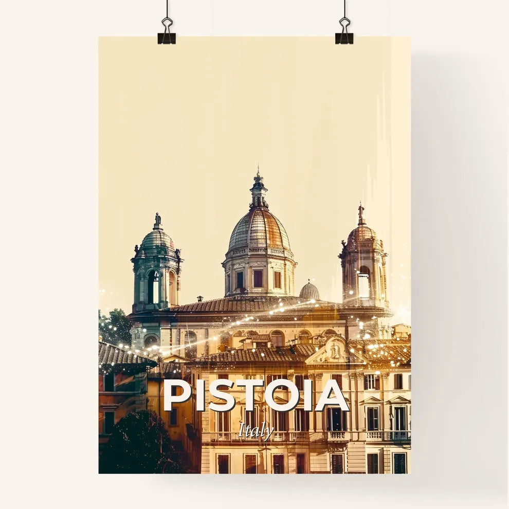 Pistoia Cityscape Panorama Poster Art Poster