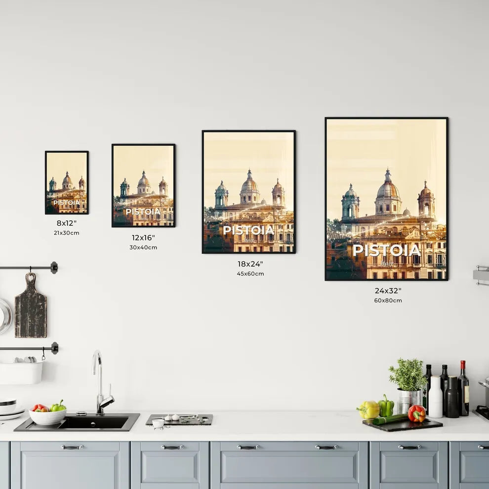Pistoia Cityscape Panorama Poster Art Office Art