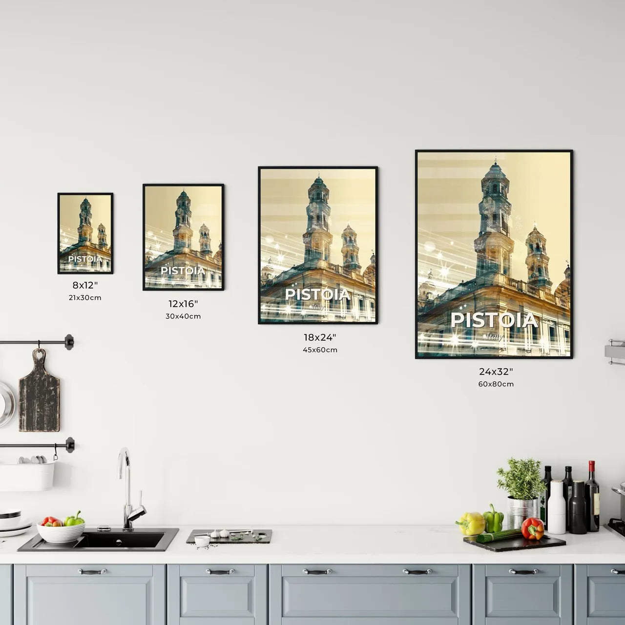Pistoia Artistic Skyline Composite Poster Art Office Art