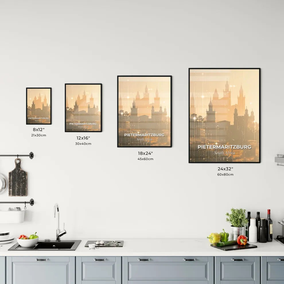 Pietermaritzburg Architecture Skyline Art Poster Office Art