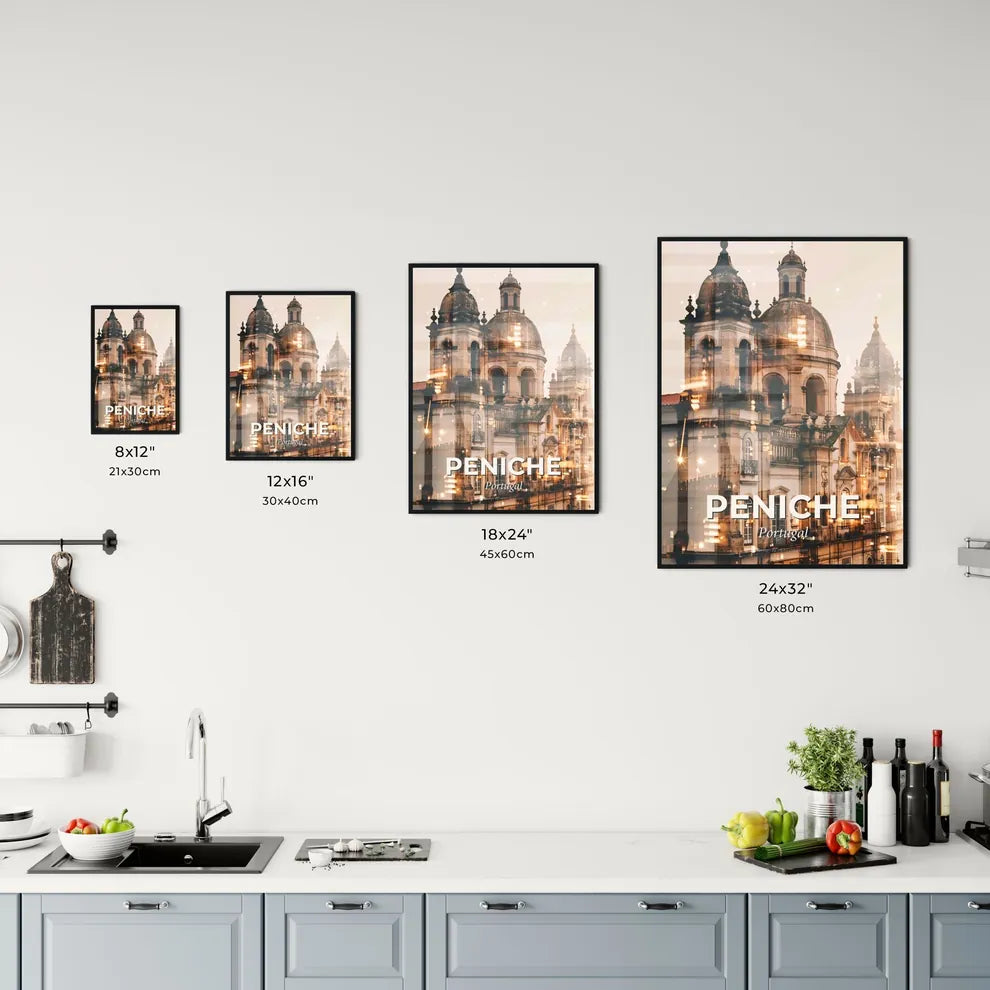 Peniche Portugal Double Exposure Cityscape Office Art