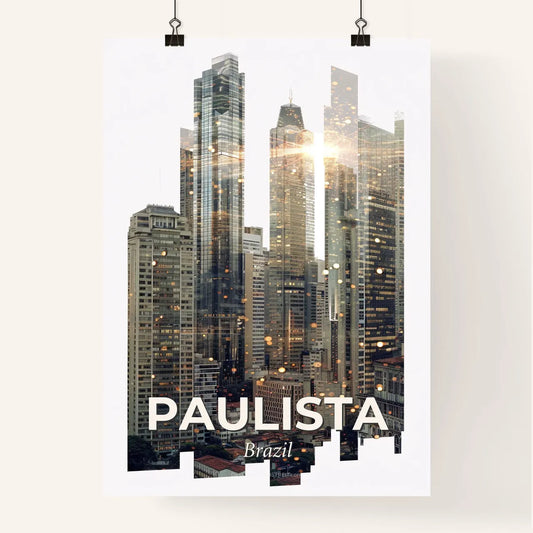 Paulista Skyline: Art Deco Iconography Poster Poster